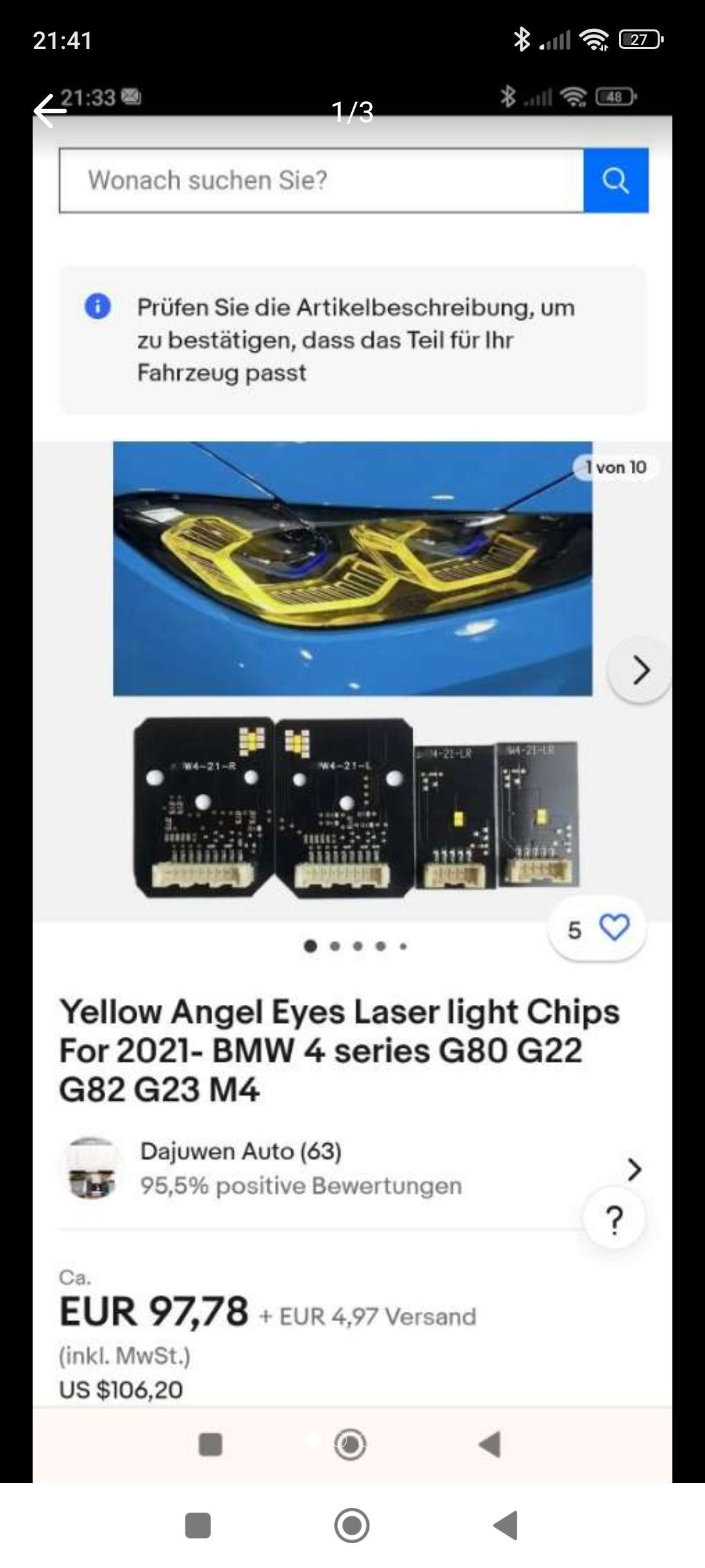 Angel eyes bmw
