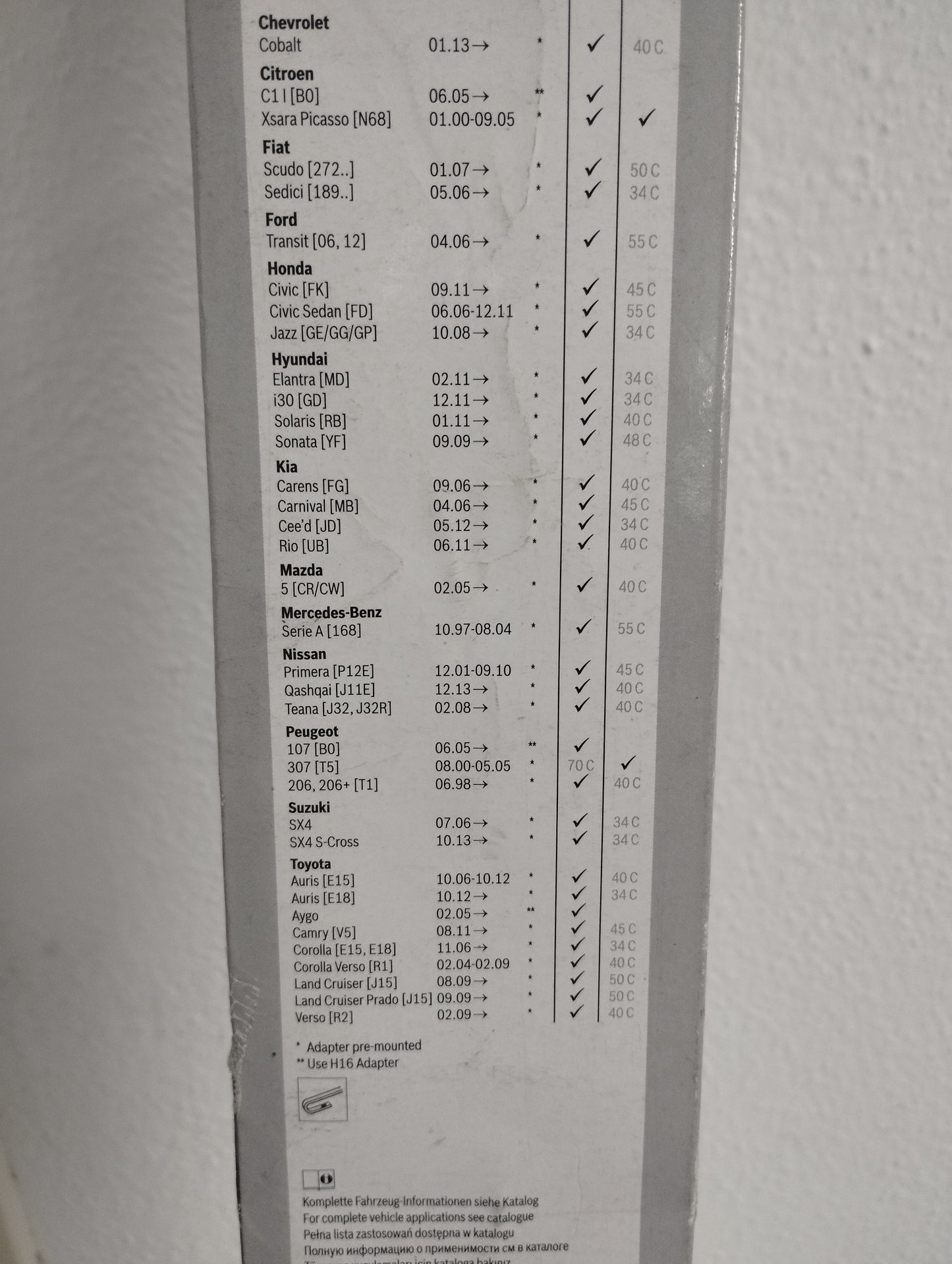 Bosch Scheibenwischer