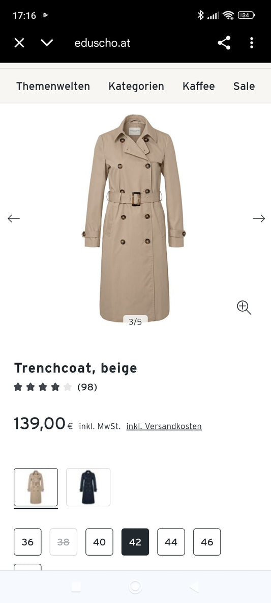 Trenchcoat Mantel