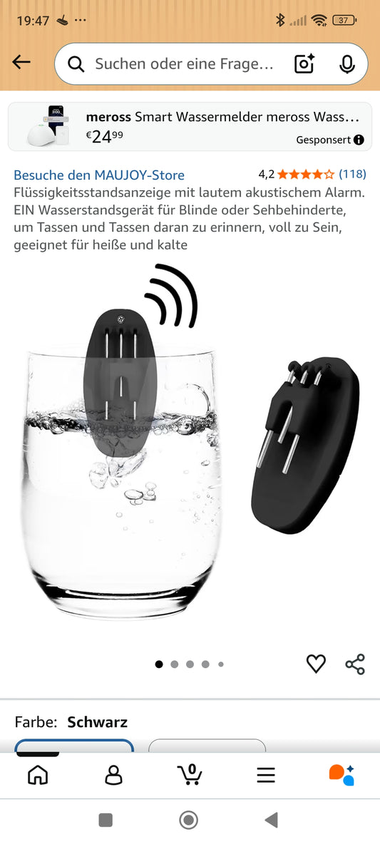 Flüssigkeitsanzeige