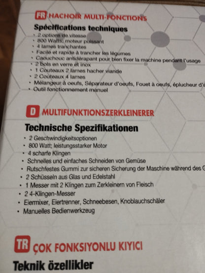 Multifunktionszerkleinerer