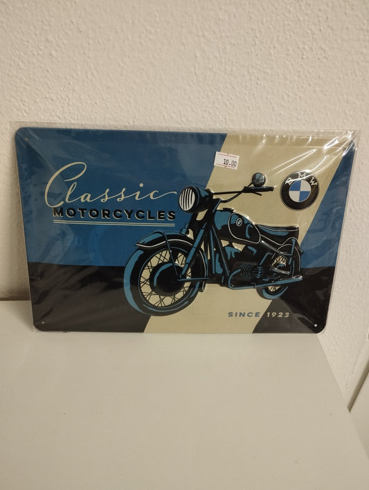 Motorrad Blechschild